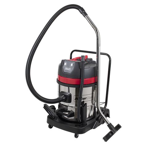 60l Wet And Dry Vacuum Cleaner 2000w Stainless Steel Drum Pc460 Sealey