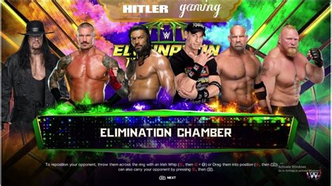 Full Match Elimination Chamber Hitler Gaming Wwe K Youtube