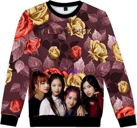 BESTHOO Blackpink Pullover Sweatshirt Art und Weise beiläufigen