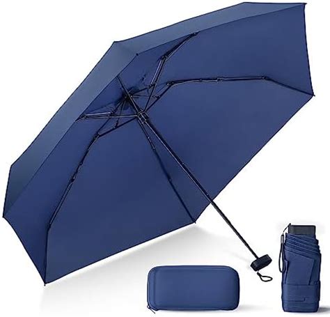 LEAGERA Compact Travel Umbrella With Case Mini Umbrella For Purse