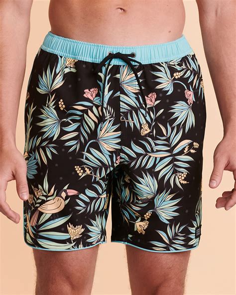 O Neill Maillot Volley Yes Toucan Imprimé Tropical Noir Bikini Village