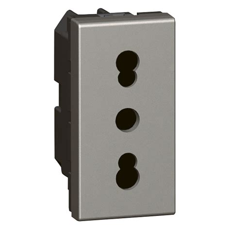 Socket Arteor Italian 10 16 A 2P E Shuttered 1 Module