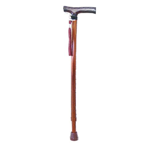 RG2010 - "T" WOODEN HANDLE WALKING STICK - Redgumbrand Assisted Living Products