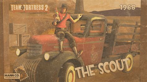 MY VINTAGE SCOUT POSTER!! SFM + PHOTOSHOP : r/tf2