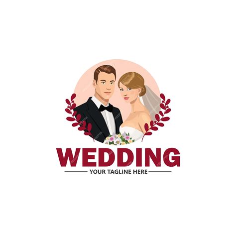 Premium Vector Beautiful Wedding Couple Logo Design