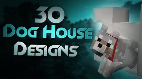 30 Dog House Designs Minecraft Tutorial Youtube