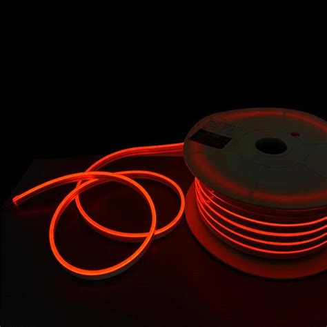 Neon Led Strip Light Ip V W Mm L Orange M Roll Zenit Led