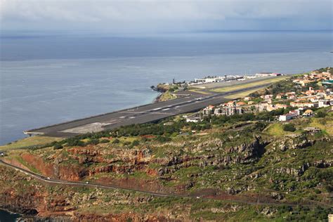 Flughafen Funchal Cristiano Ronaldo Airport Madeira Lpma Portugal