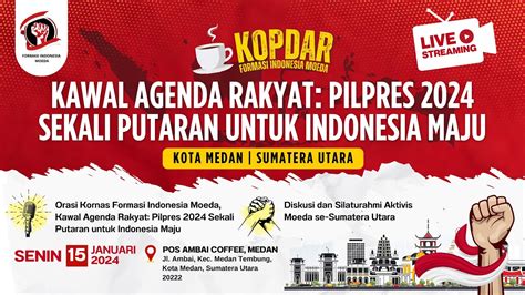 Kopdar Formasi Indonesia Moeda Pilpres Sekali Putaran Untuk