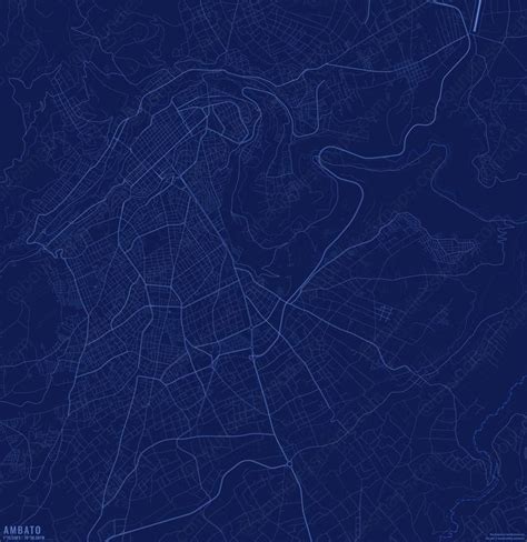 Ambato Dark Blue Vector Map Boundless Maps Map Vector Map Vector