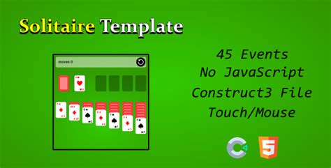 Solitaire Template - Construct3 - code.market