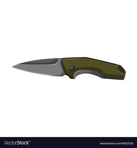 Army Military Knife Cartoon Royalty Free Vector Image