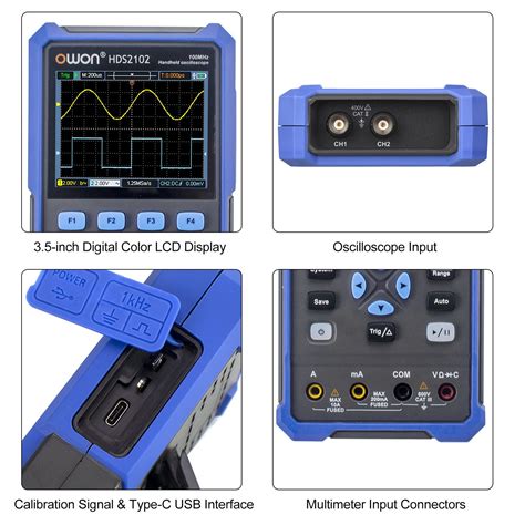 Owon Hds Handheld Digital Oszilloskop Multimeter Mhz Msa S