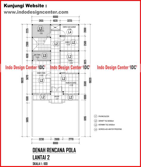 030denah Rencana Pola Lantai 2