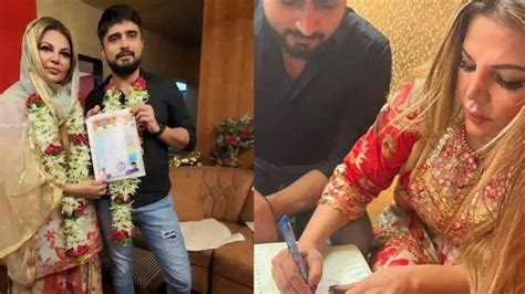 Are Rakhi Sawant And Her Boyfriend Adil Khan Married Wedding Pictures