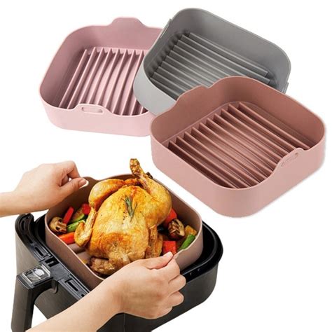 Forma De Silicone Para Fritadeira Air Fryer E Forno