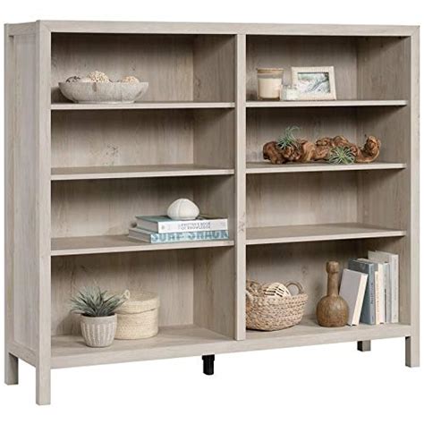 Sauder Pacific View Bookcase Chalked Chestnut Finish