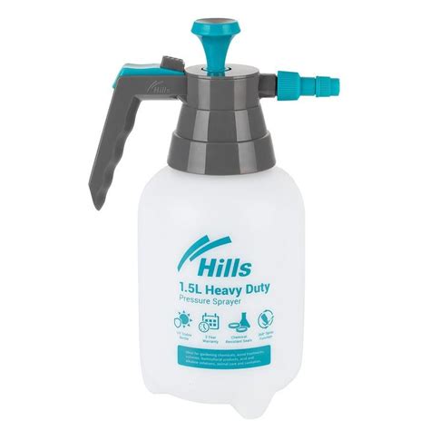 Hills Heavy Duty Weed Chemical Pump Pressure Spray Bottle 1 5l Viton Seals Big W