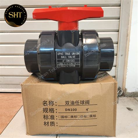 Jual 4 Inch Ball Valve Watermur True Double Union Watermur PVC