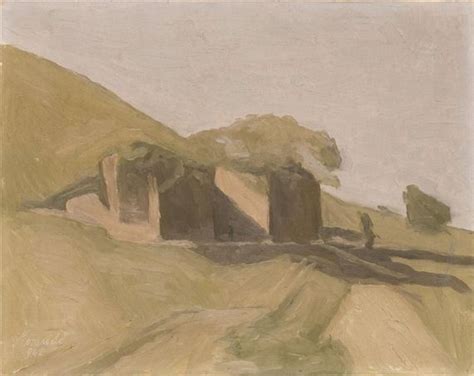 View Paesaggio O Paesaggio Grigio Con Strada By Giorgio Morandi Olio