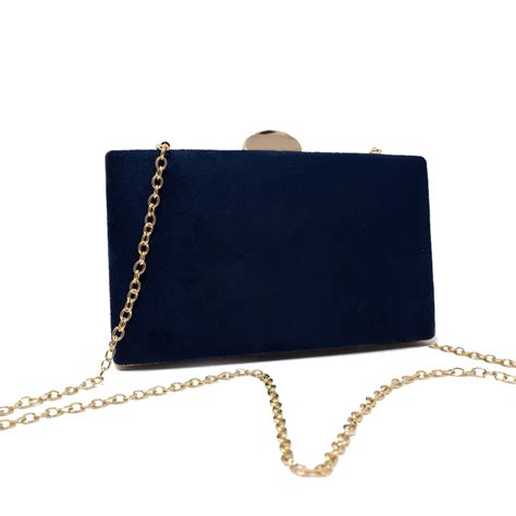 Bolso De Fiesta Azul Marino Euforia Modas