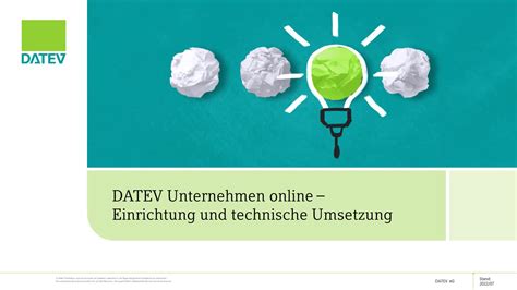 Kurs DATEV Unternehmen Online Einrichtung Und Technische Umsetzung