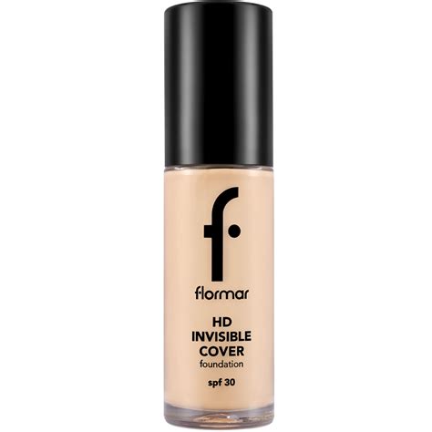 Flormar Invisible Cover Foundation Fond Ten No Light Ivory Ml