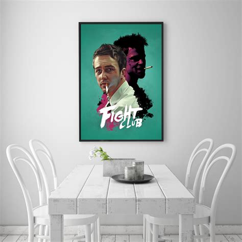 Fight Club Classic Nostalgic Movie Room Wall Decoration Etsy