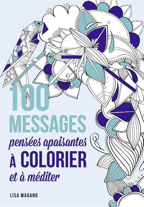 Messages Pens Es Apaisantes Colorier Et M Diter Magano Lisa