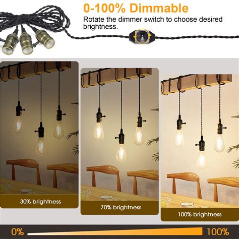 Snapklik Vintage Pendant Light Kit Cord