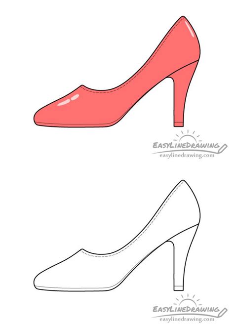 Easy Shoes Drawing Ideas How To Draw A Shoe