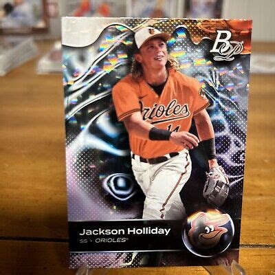 Bowman Platinum Jackson Holliday Ice Foil Top Baltimore Orioles