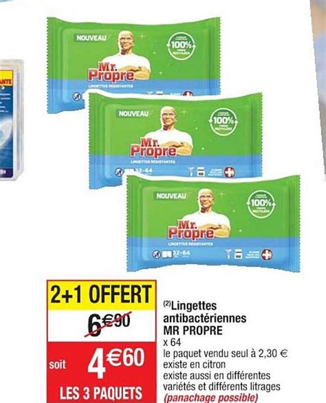 Promo Lingettes Antibact Riennes Mr Propre Chez Cora Icatalogue Fr