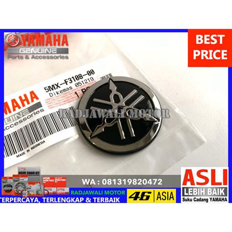 Jual EMBLEM LOGO YAMAHA TAMENG DASI NOUVO Z ASLI ORIGINAL YAMAHA 5MX