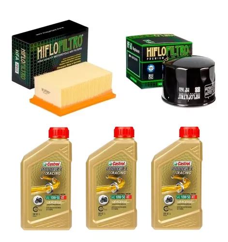 Kit Service Bmw F 800 Gs Filtros Castrol Sintético 100 Ryd