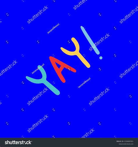 Yay Text Vector Design Illustration Stock Vector (Royalty Free ...