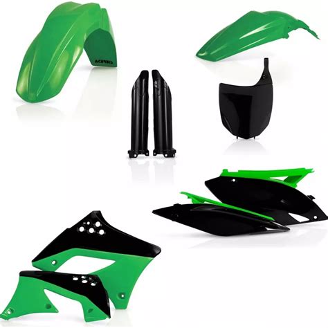 Kit Plastiques Complet Acerbis KXF 250 2009 12 Noir Vert Kit Plastique