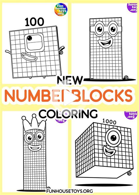 Numberblocks 8 Coloring Pages - Coloring Book