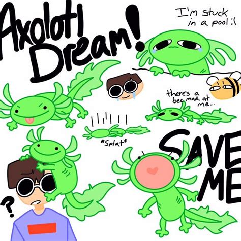 Axolotl Dream Anime Artwork