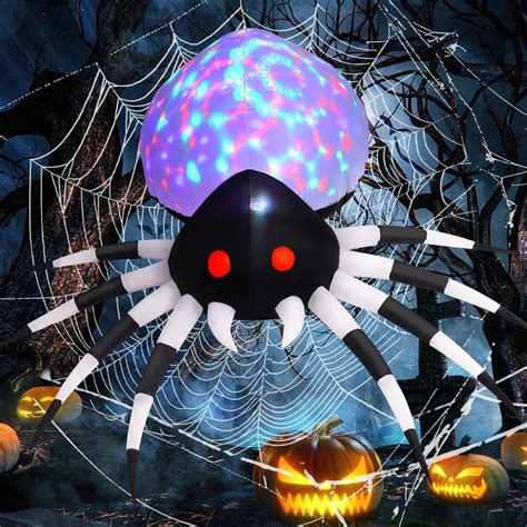 The Holiday Aisle Halloween Inflatable Spider 6 FT Giant Spider