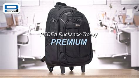 PEDEA Business Rucksack Trolley Premium Laptop Rucksack Bis 17 3 Zoll