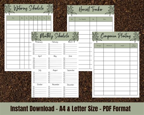 Garden Planner Printable Gardening Diary, Gardening Journal, Garden ...