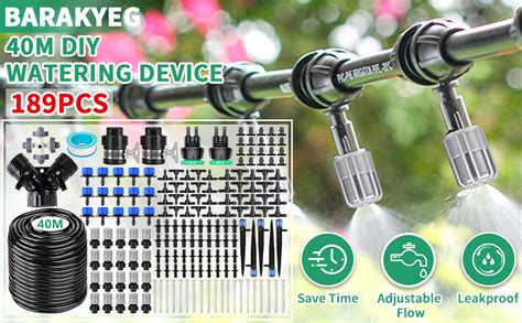 Barakyeg Kit Irrigazione Pcs Per Giardino Sistema Irrigazione Del