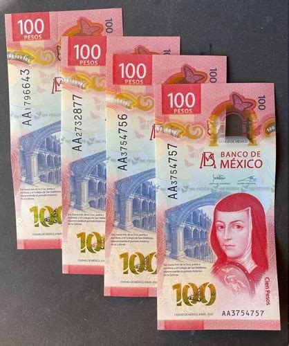 Billete De Nuevo Sor Juana In S De La Cruz Serie Aa En Venta En