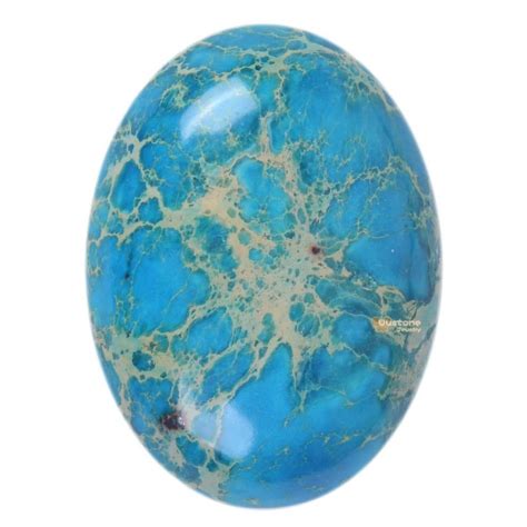 Mm Light Blue Sea Sediment Jasper Oval Flatback Cab Cabochon Etsy