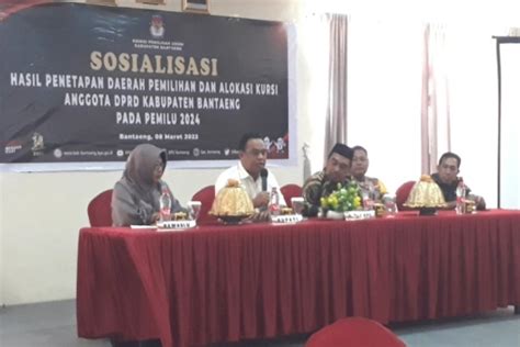 Kpu Gelar Sosialisasi Dapil Pemilu 2024 Alokasi Kursi Anggota Dprd