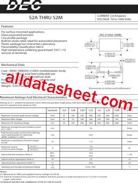 S M Datasheet Pdf Daesan Electronic Corp