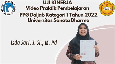 Video Praktik Pembelajaran Uji Kinerja Ppg Daljab Kategori Tahun