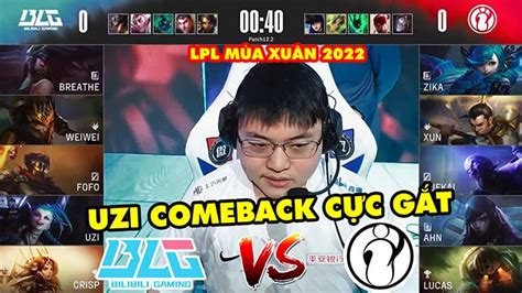 Lpl Highlight Blg Vs Ig Full Uzi Comeback C C G T