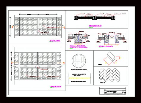 Cobblestone Detail In AutoCAD | CAD library